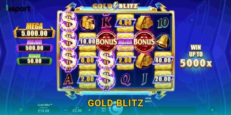 Gold Blitz – Slot kho báu vàng rực rỡ tại Bsport